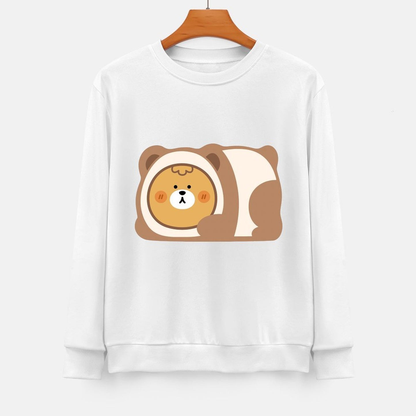 Front Patterned Long Sleeve TopLifestyle Print-Ready