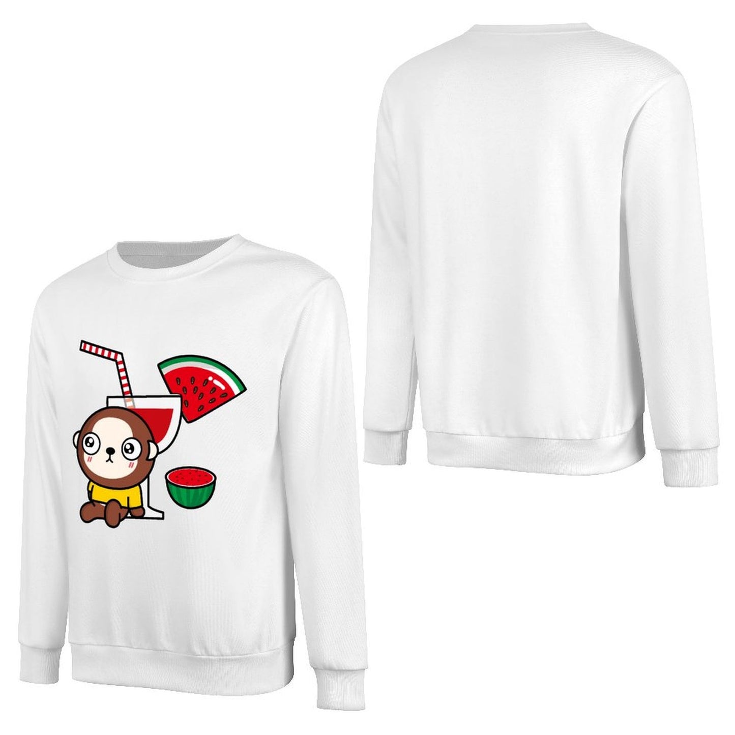 Front Patterned Long Sleeve Top Neat