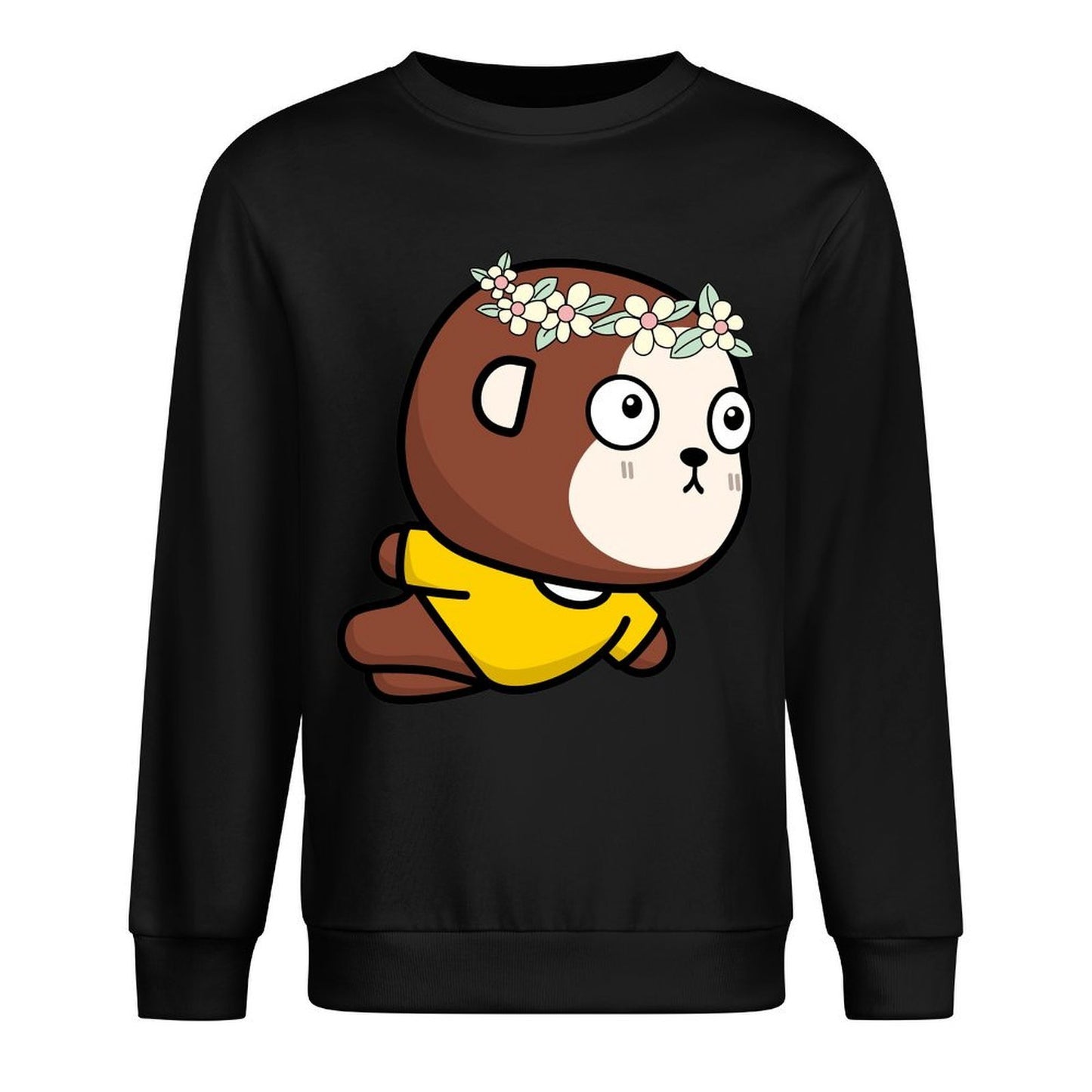 Front Patterned Long Sleeve TopClean 100% Cotton