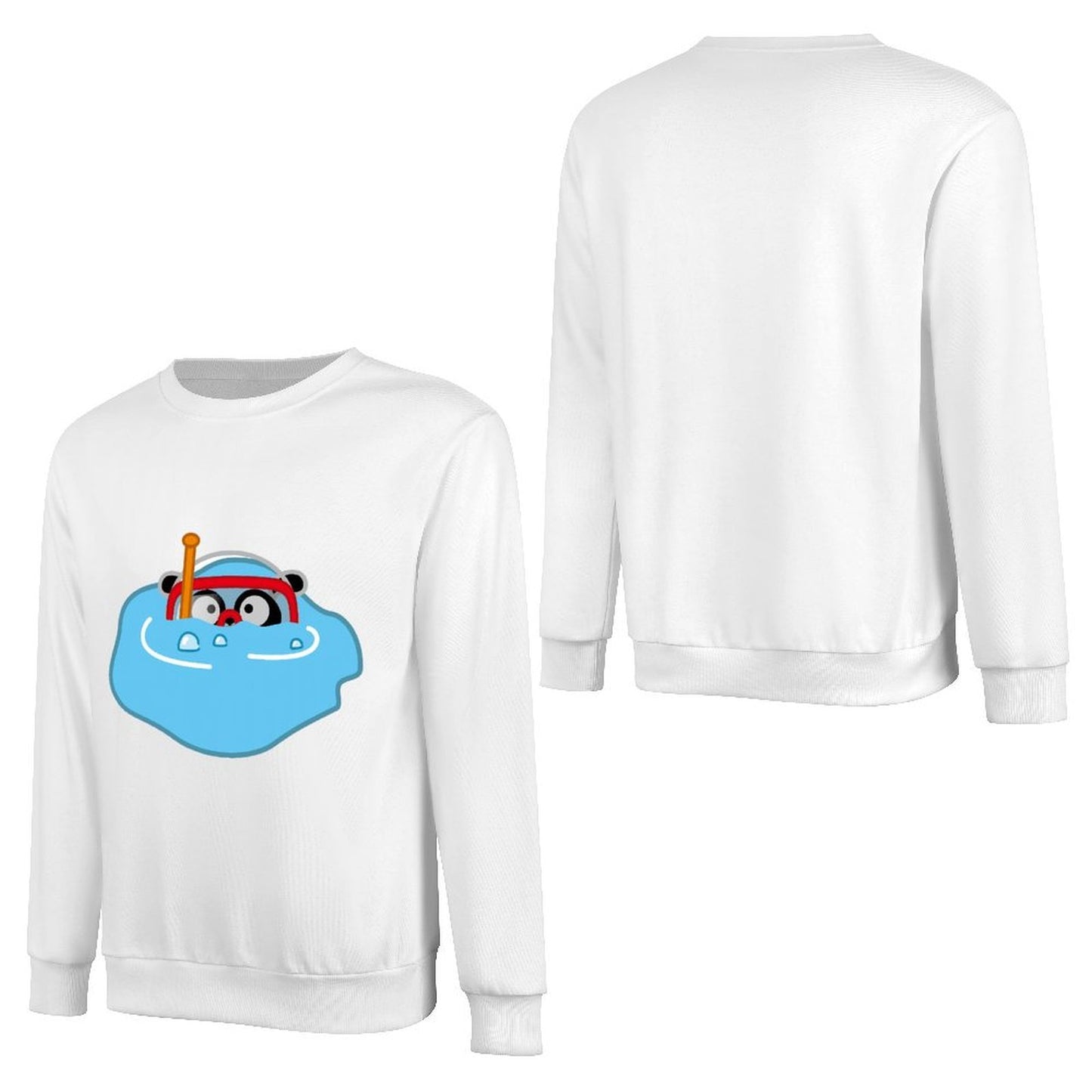 Front Patterned Long Sleeve TopRegular Moisture-Wicking