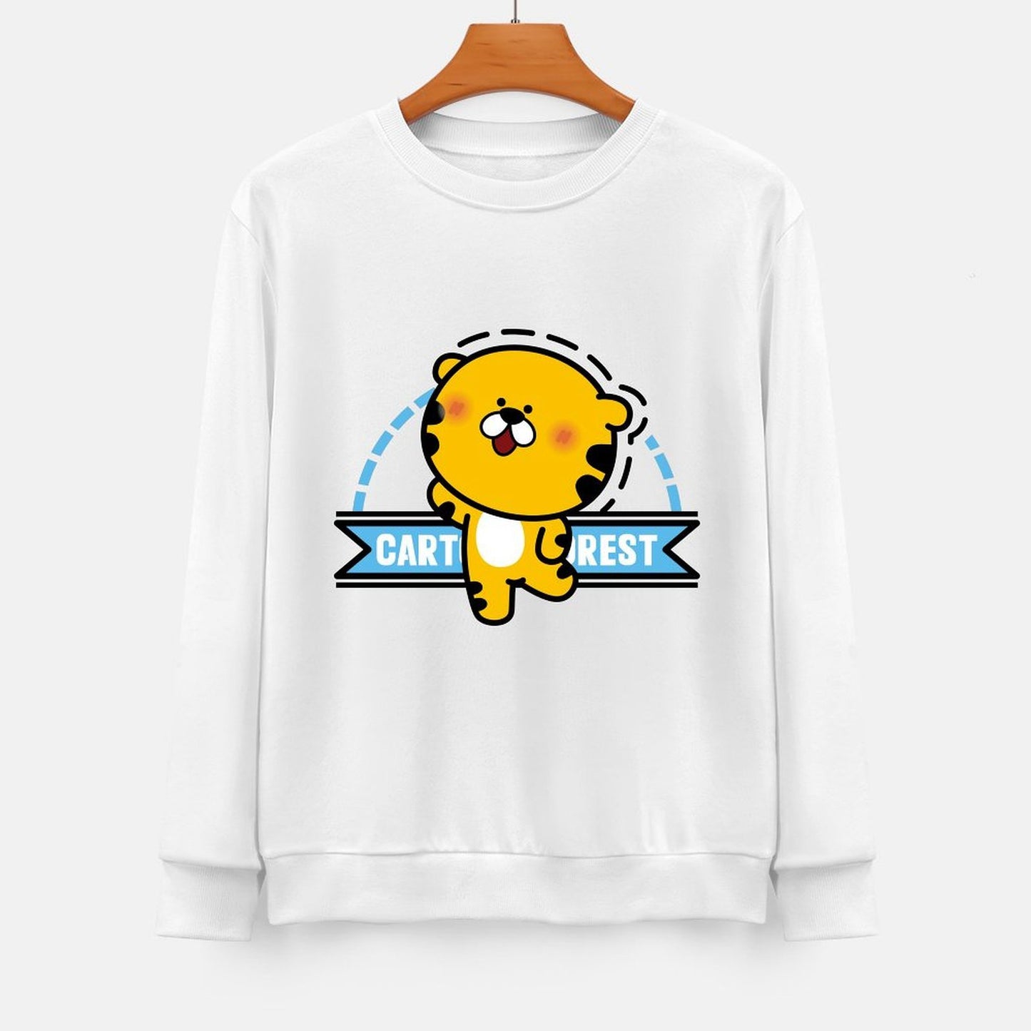 Front Patterned Long Sleeve TopPocket Tee Cotton