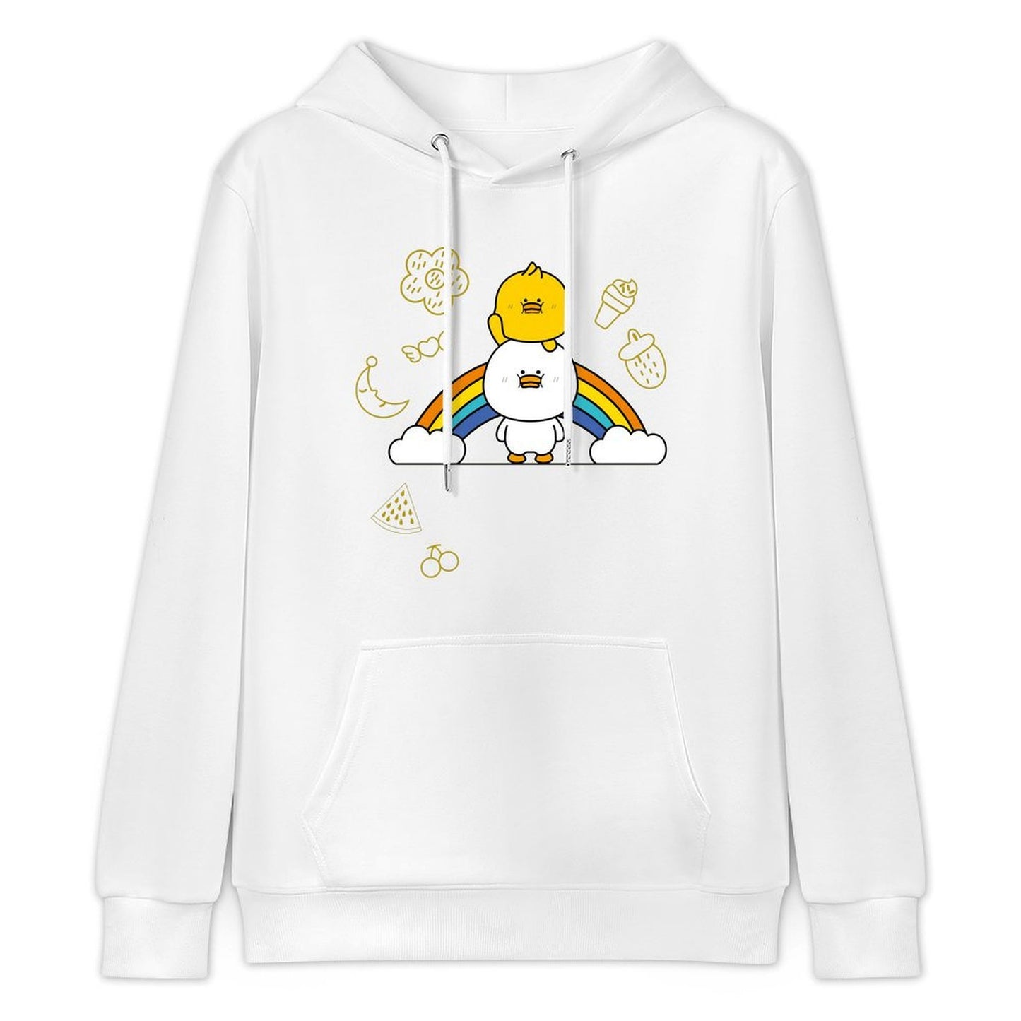 Double-Stitched Standard Front Graphic Hoodies