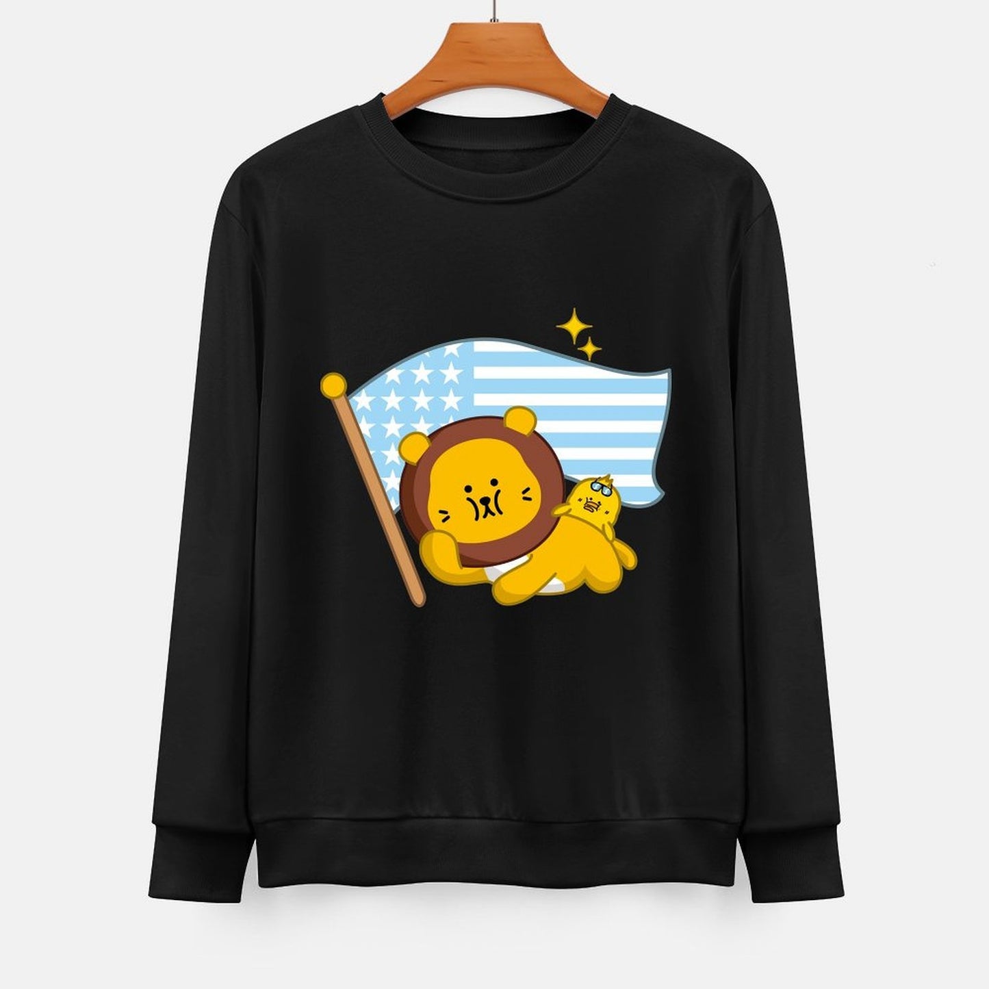 Front Patterned Long Sleeve TopEdition AllDay