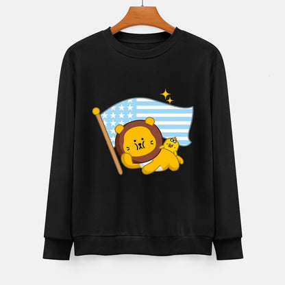 Front Patterned Long Sleeve TopEdition AllDay