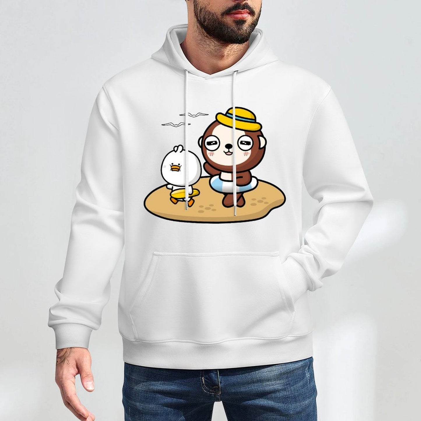 Refined Heavyweight Front Graphic Hoodies