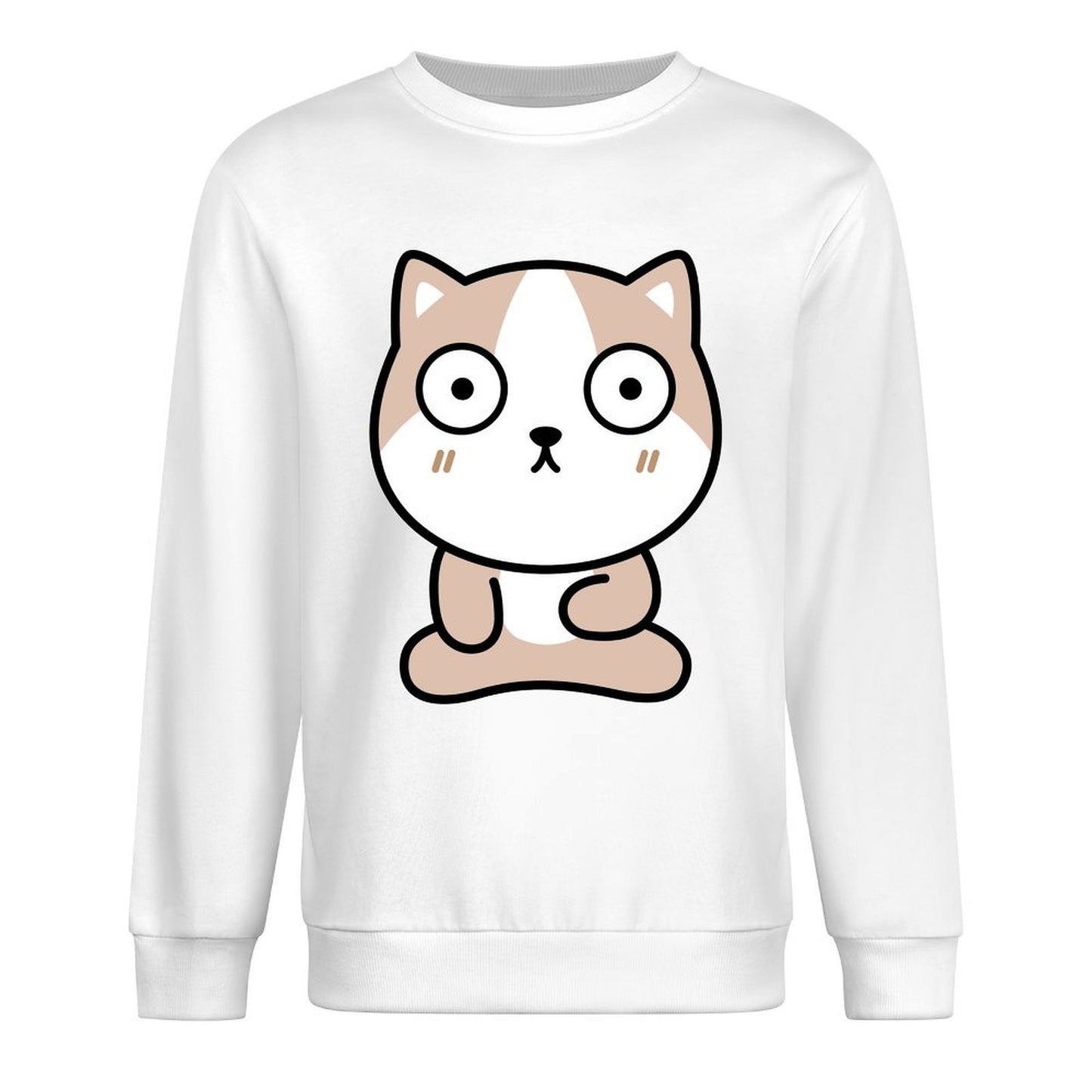 Front Patterned Long Sleeve TopClassicStyle Clean