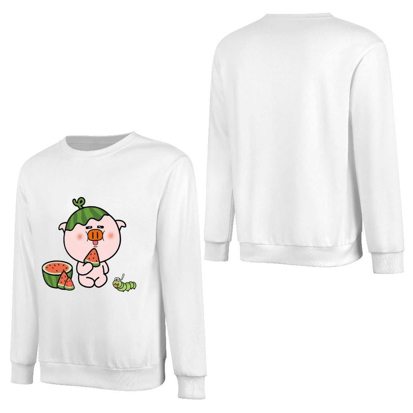 Front Patterned Long Sleeve TopRelaxFit Soft-Touch