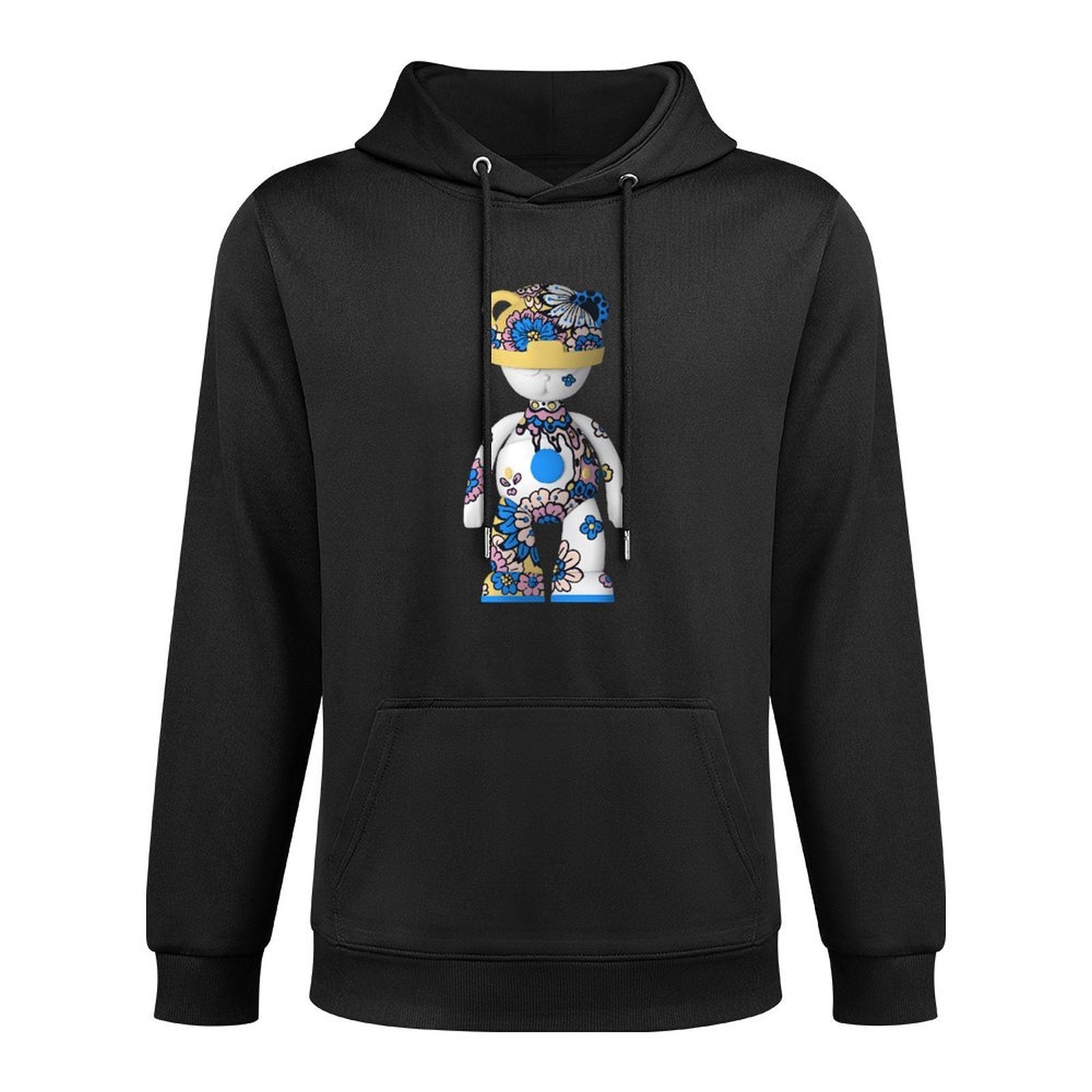 Hoodie Front PatternSeamless Crew Neck