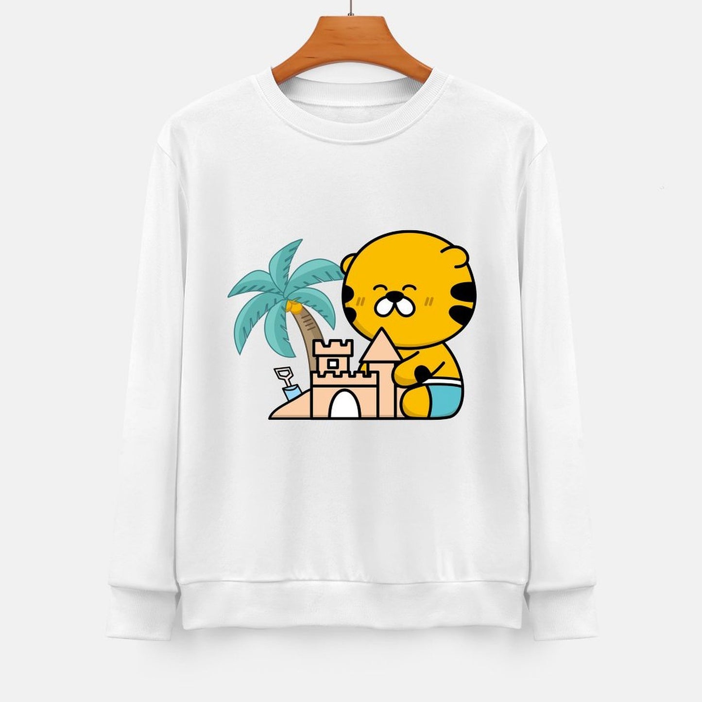 Front Patterned Long Sleeve TopRefined Clean Edges