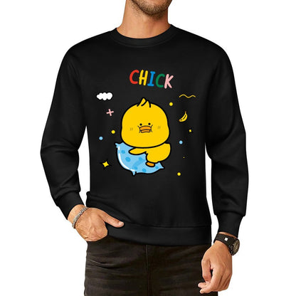 Front Patterned Long Sleeve TopHeavyweight Sport