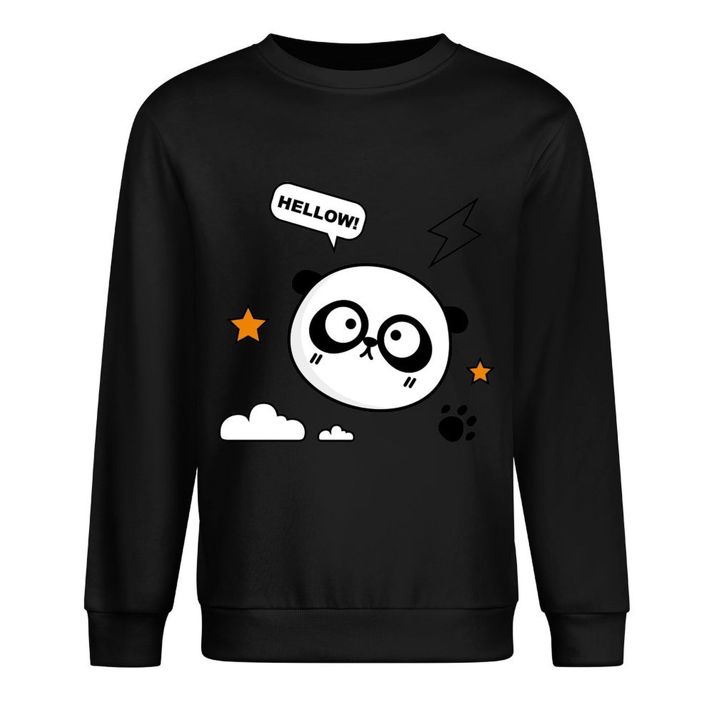 Front Patterned Long Sleeve TopCasual ClassicSeries