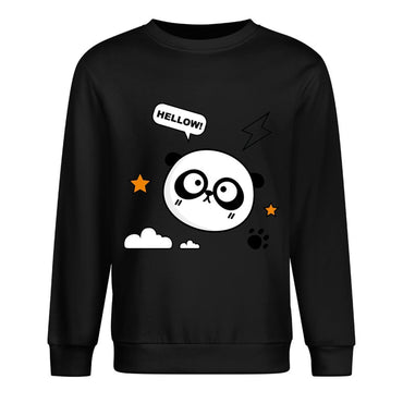 Front Patterned Long Sleeve TopCasual ClassicSeries