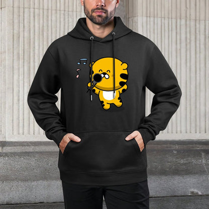 Regular Pure Front Graphic Hoodies