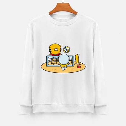 Front Patterned Long Sleeve TopDaily ClassicSeries