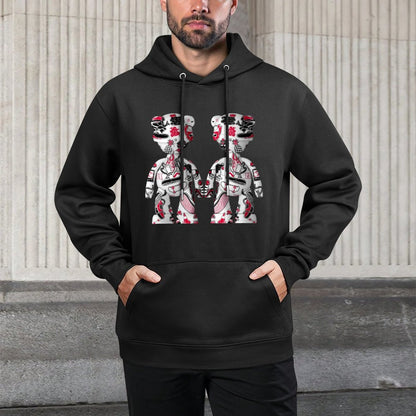 IPIB 250g Hooded Pocket Sweatshirt Front GraphicMen's Hooded  Sweatshirt6000085-6
