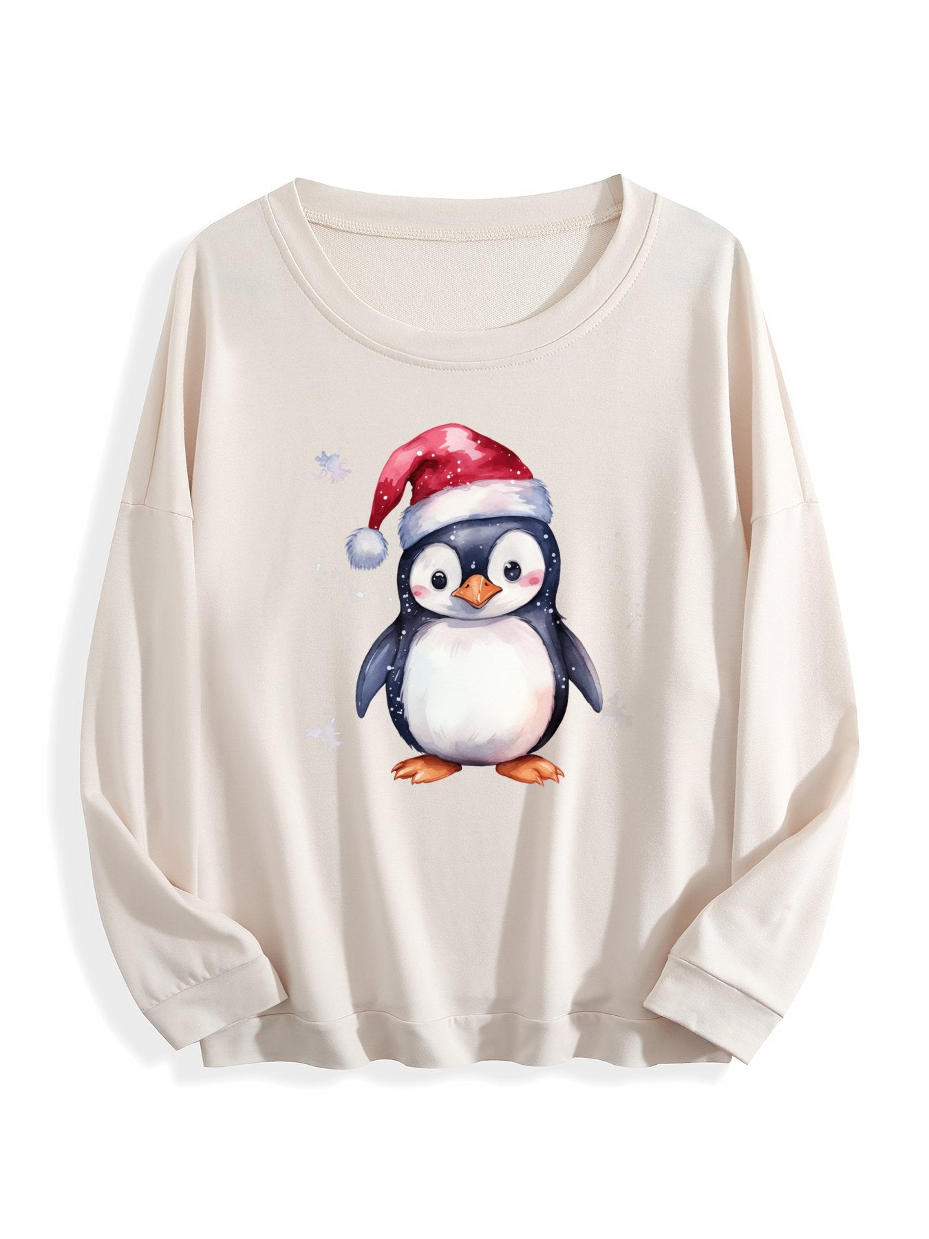 Customized Christmas-themed hoodies are available pengunin