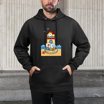LooseFit CityStyle Front Graphic Hoodies
