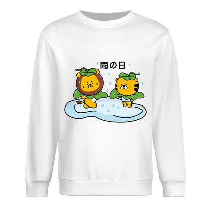 Front Patterned Long Sleeve TopMinimal EverydayComfort