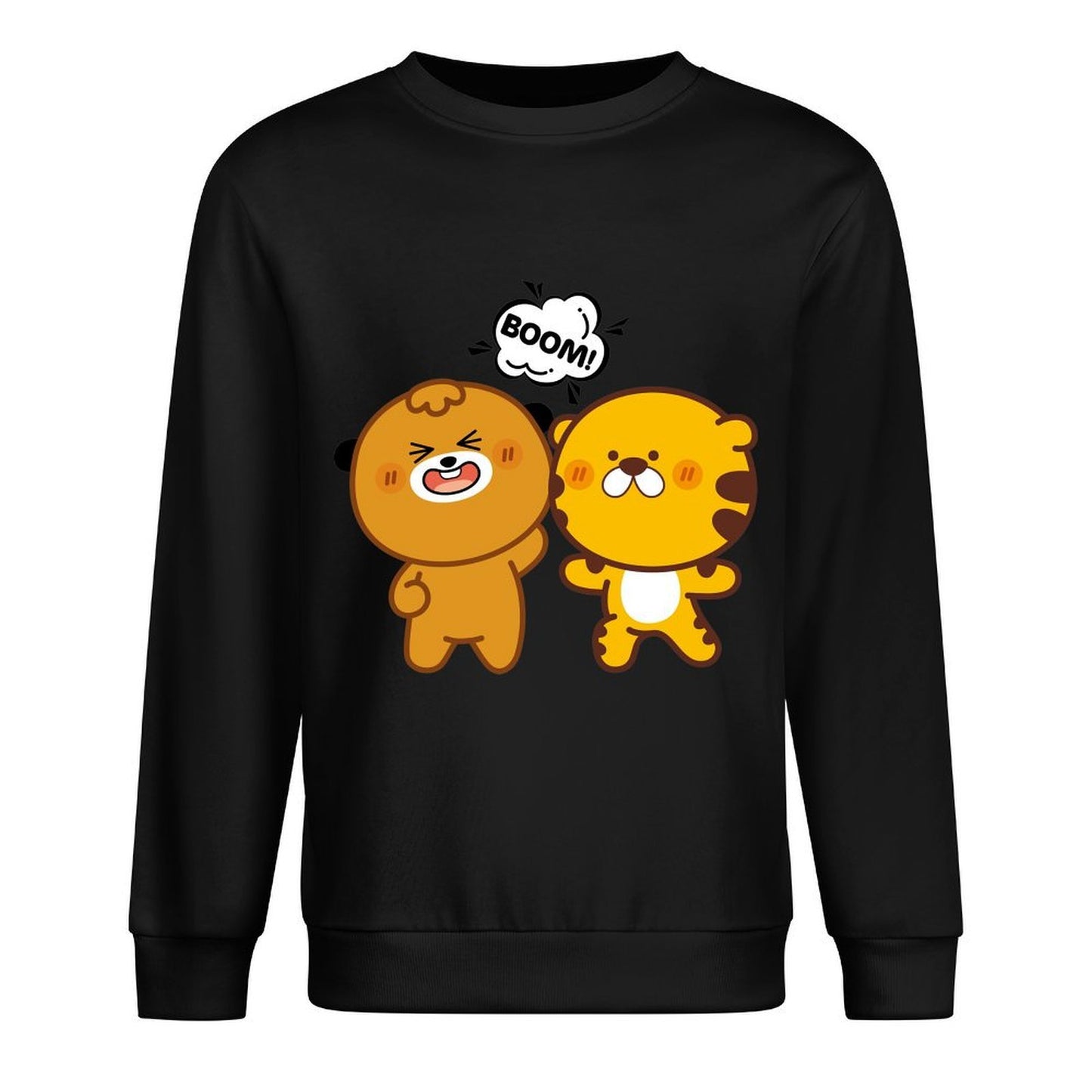 Front Patterned Long Sleeve TopRegularFit ComfortLine