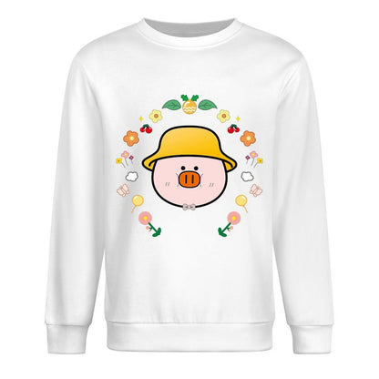 Front Patterned Long Sleeve TopSoftWear Natural