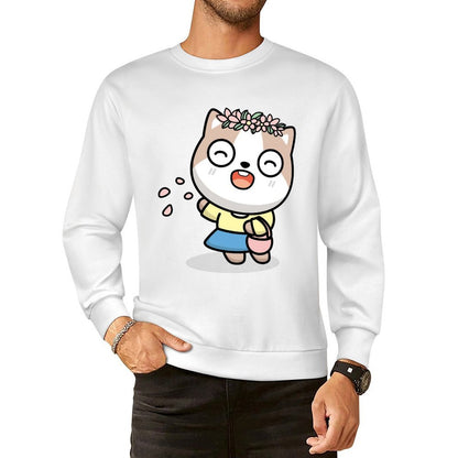 Front Patterned Long Sleeve TopSignature EverydayComfort