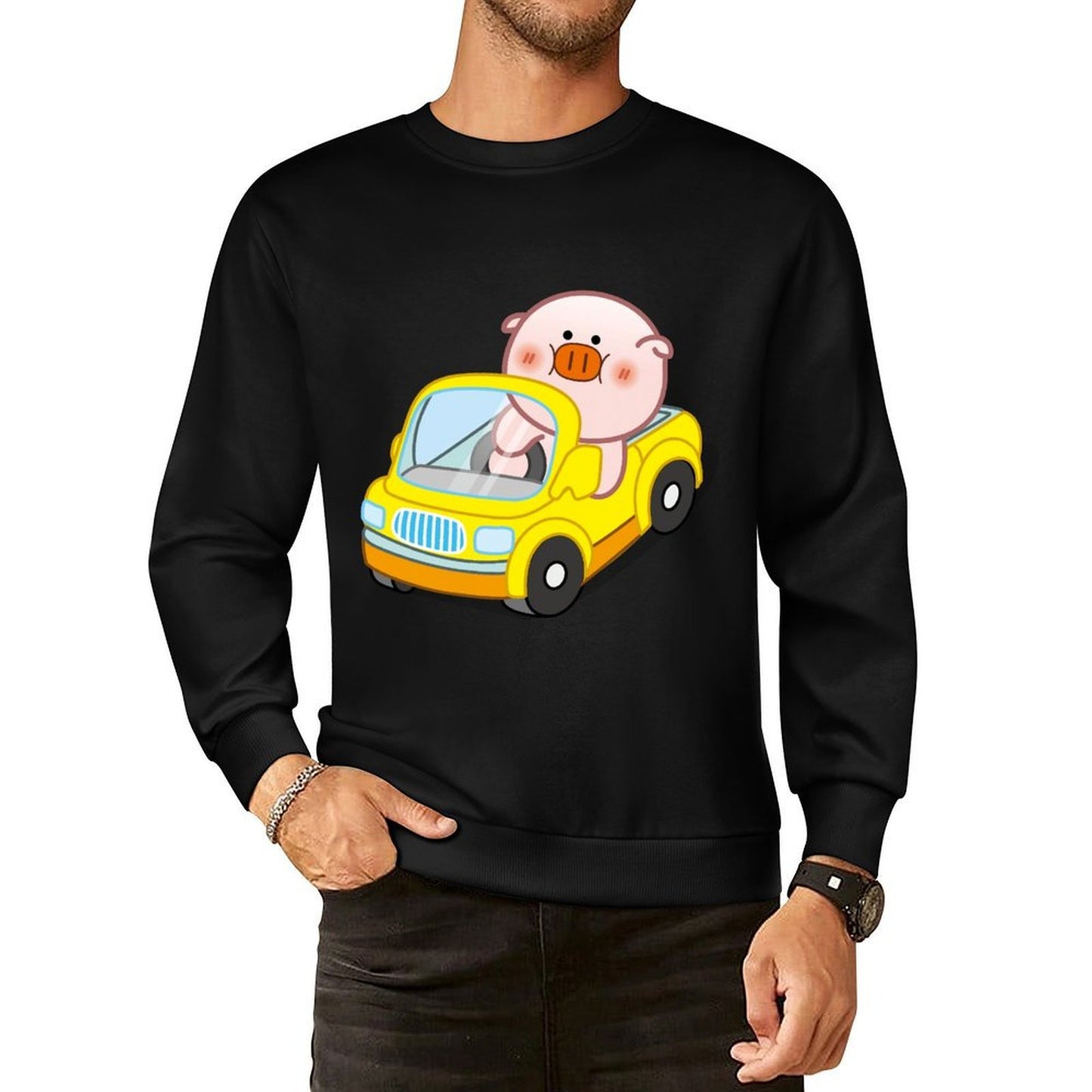 Front Patterned Long Sleeve TopSimple Series