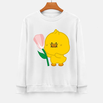 Front Patterned Long Sleeve TopStreet Printed