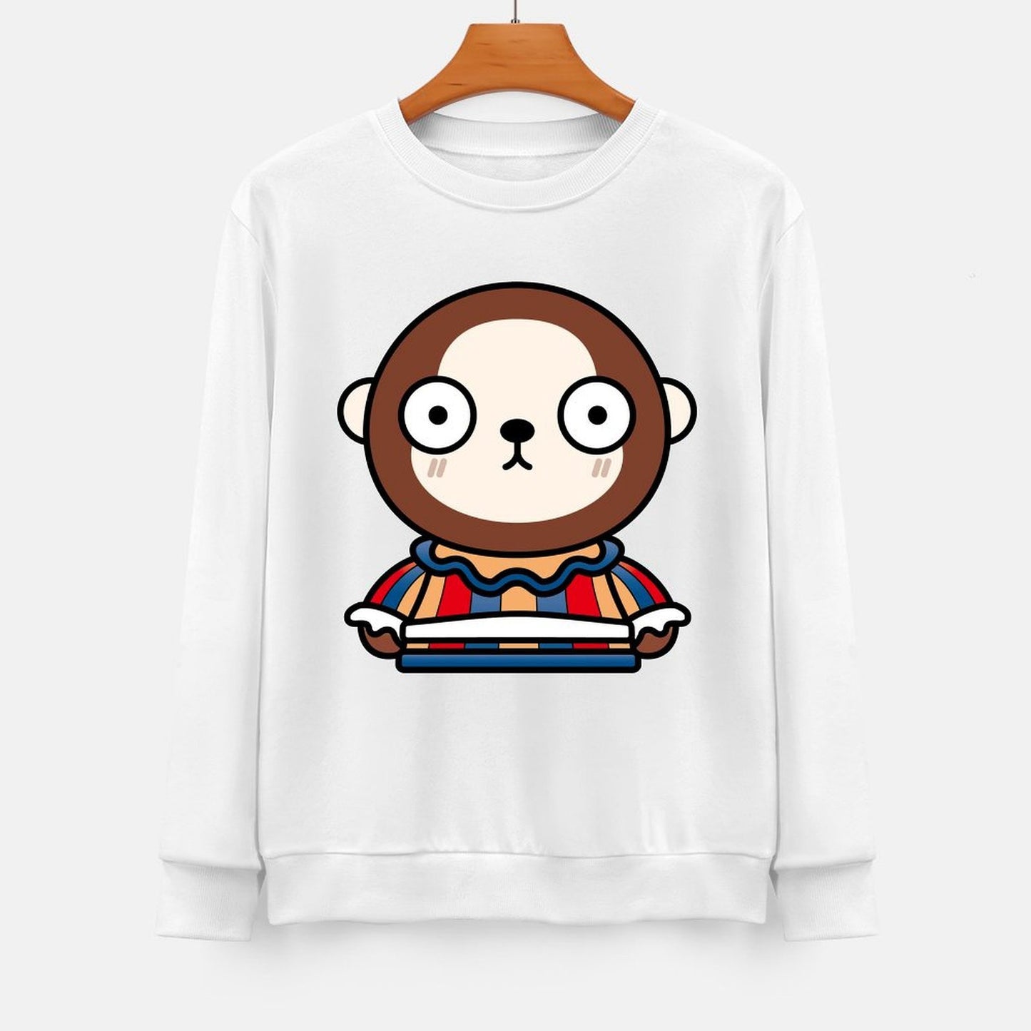 Front Patterned Long Sleeve TopOriginal StreetStyle