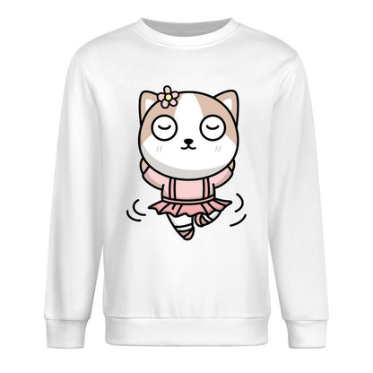 Front Patterned Long Sleeve TopClassicLine EverydayWear