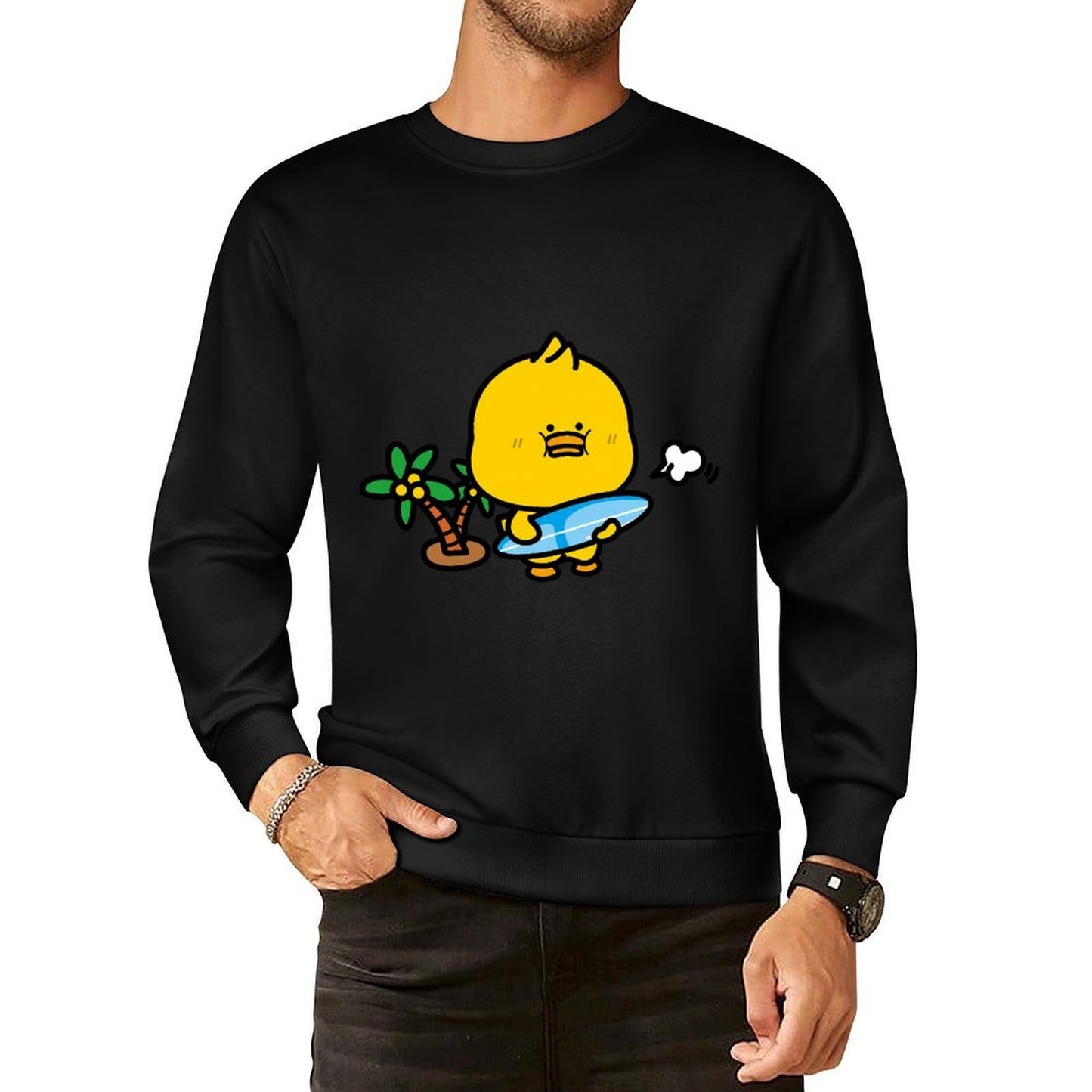 Front Patterned Long Sleeve TopClean On-Demand