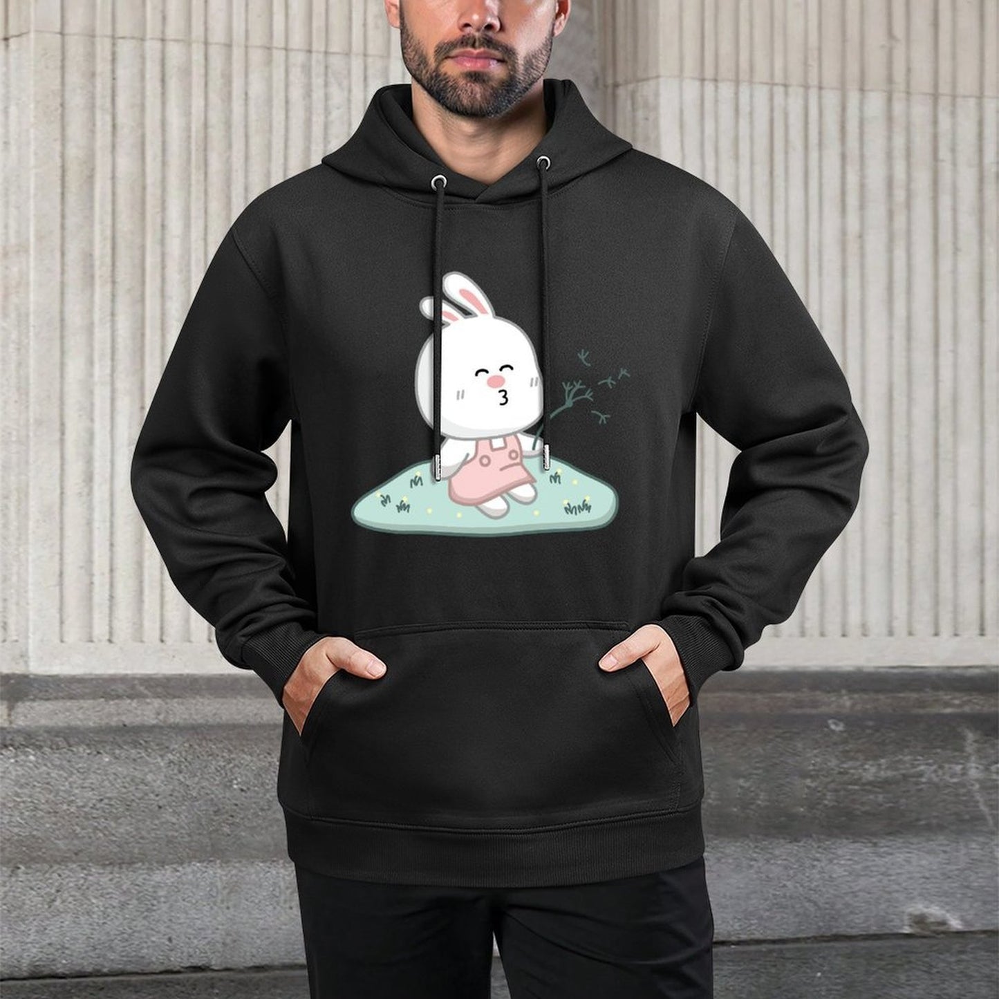 RelaxFit Sleek Front Graphic Hoodies