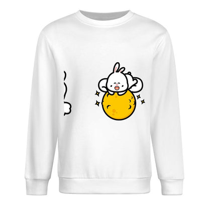 Front Patterned Long Sleeve TopMinimal Batch-Printed