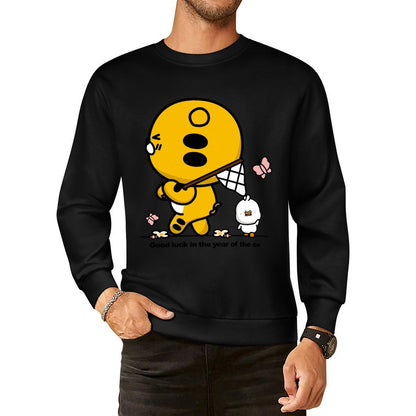 Front Patterned Long Sleeve TopWeekend EverydayWear