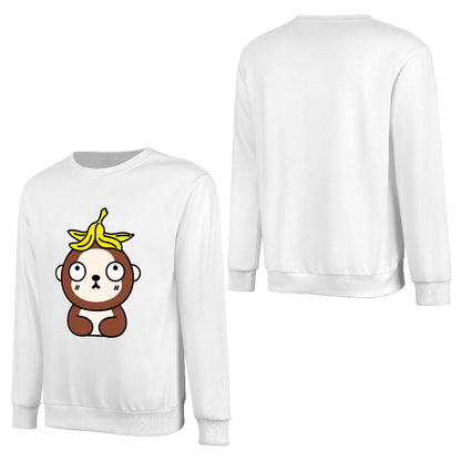 Front Patterned Long Sleeve TopSimple Smooth