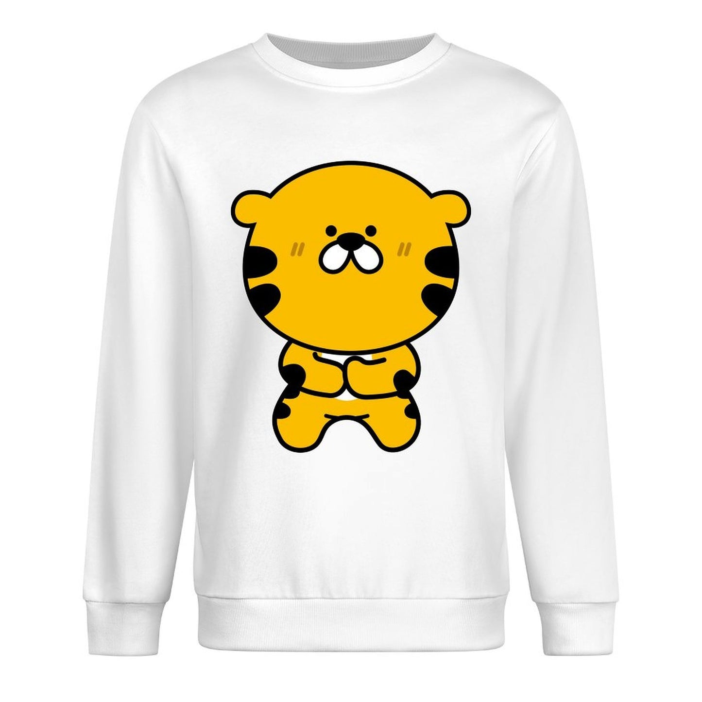 Front Patterned Long Sleeve TopPure Casual