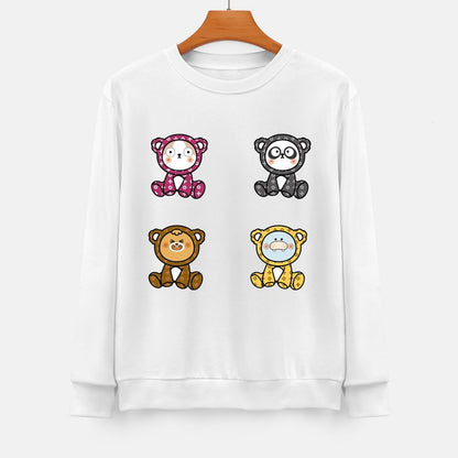 Front Patterned Long Sleeve TopSoftFeel Basic