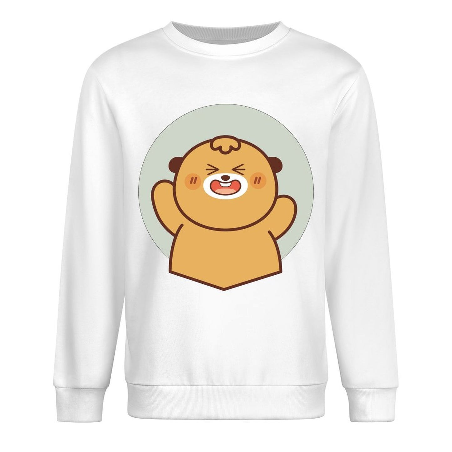 Front Patterned Long Sleeve TopPure Midweight