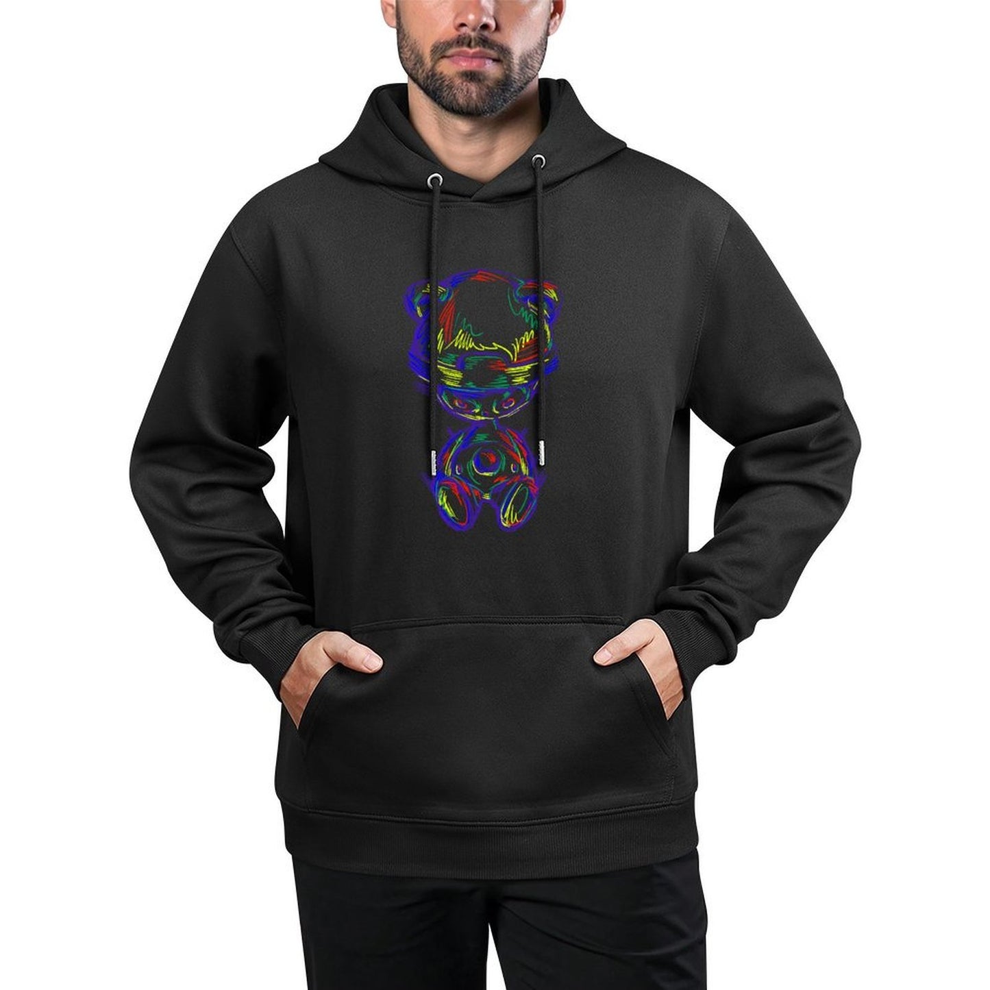 IPIB 250g Hooded Pocket Sweatshirt Front GraphicMen's Hooded  Sweatshirt6000055-1