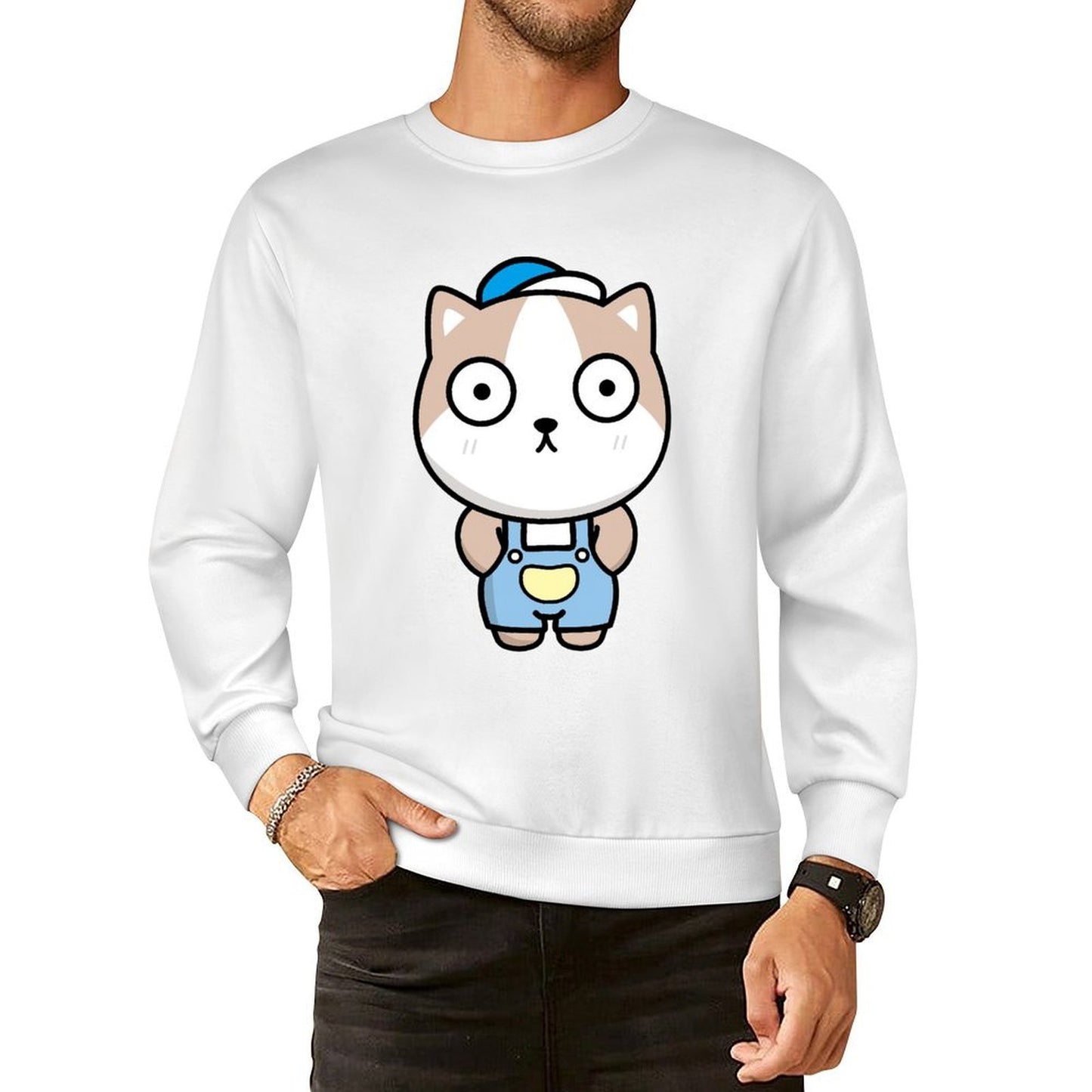 Front Patterned Long Sleeve TopModern Reliable