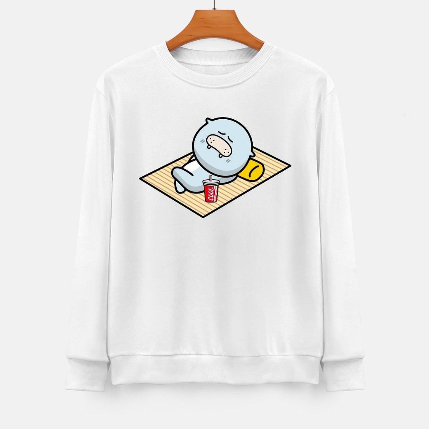 Front Patterned Long Sleeve TopSoftFeel Chill