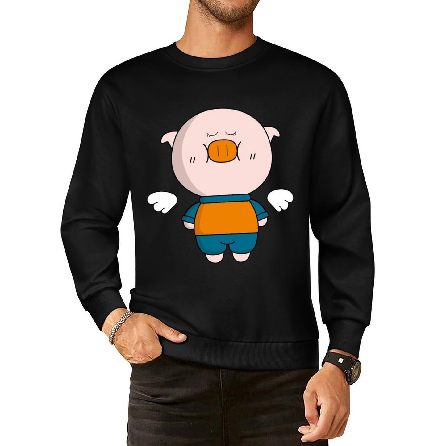 Front Patterned Long Sleeve TopLightweight Heritage