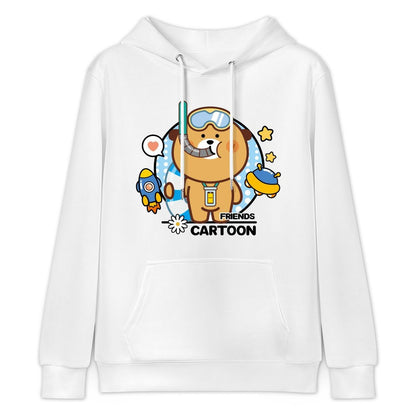 Classic Fit Oversized Front Graphic Hoodies