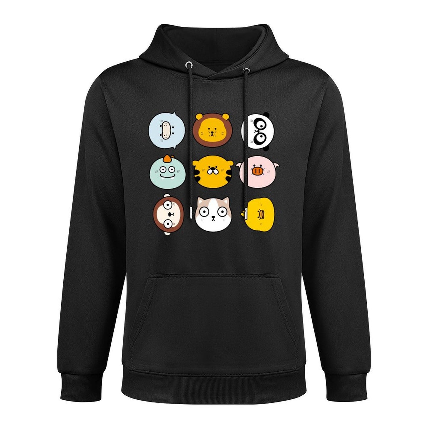 Front Graphic HoodiesBatch-Printed Plain