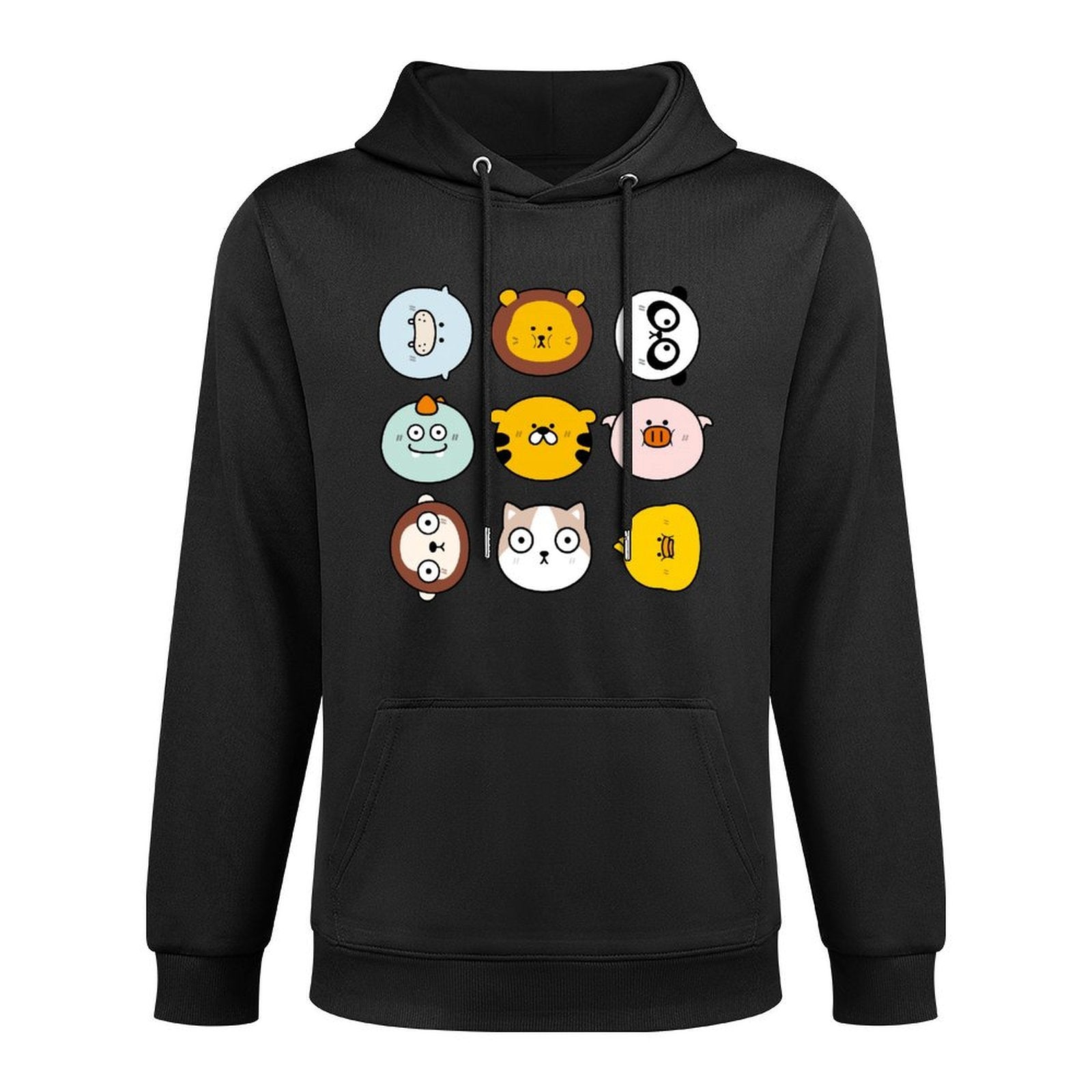 Front Graphic HoodiesBatch-Printed Plain