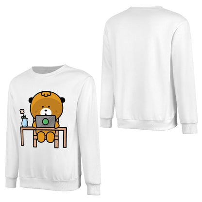 Front Patterned Long Sleeve TopRetro ComfortLine