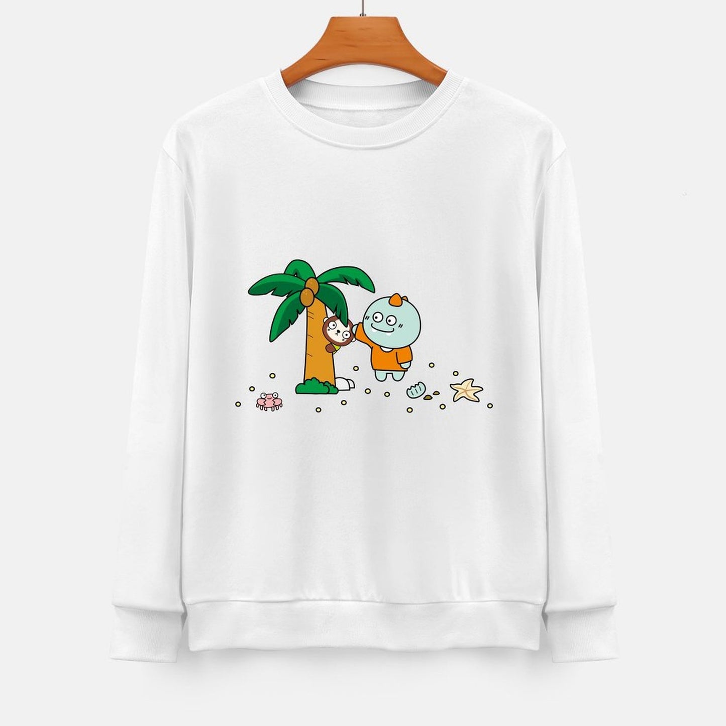 Front Patterned Long Sleeve TopEdition Relaxed