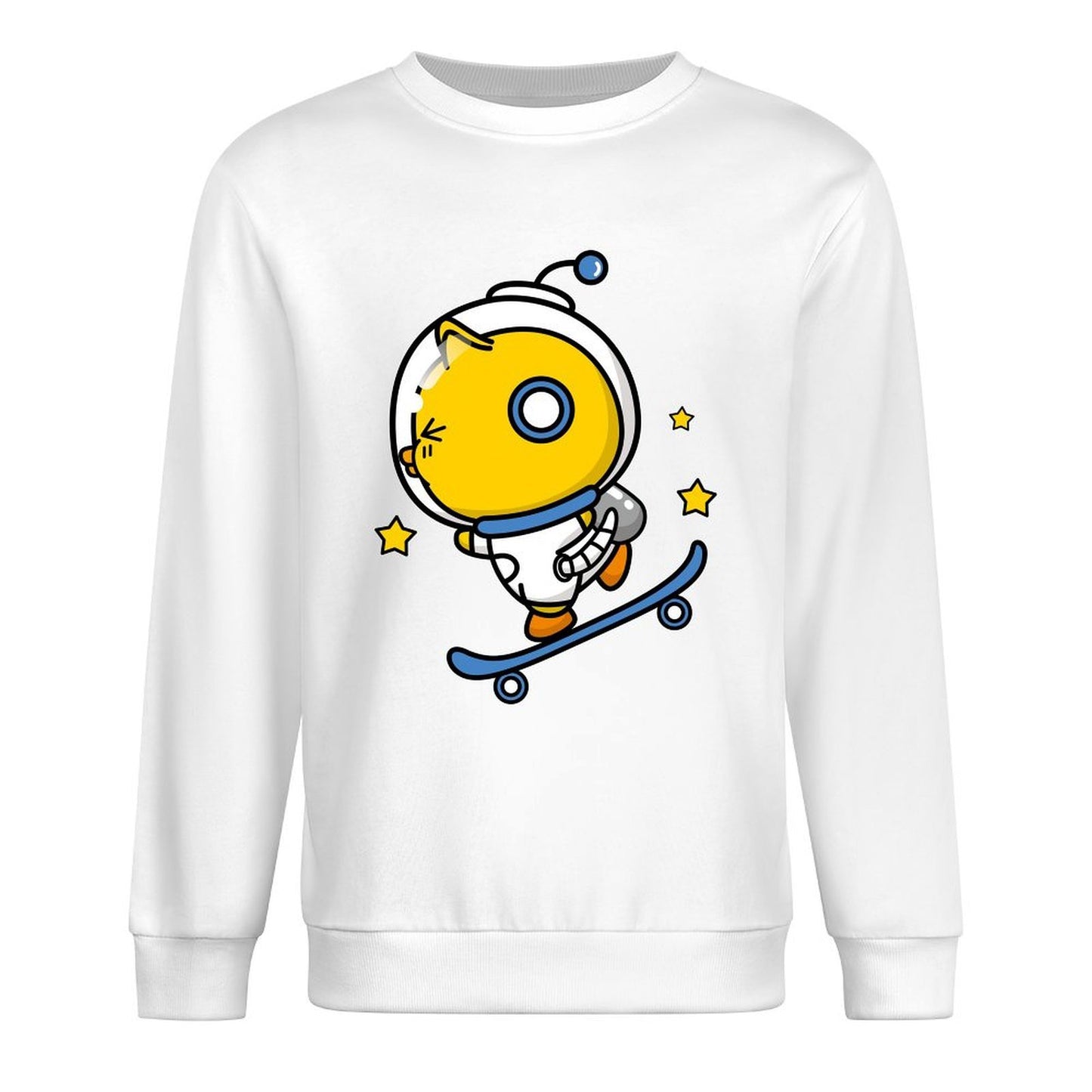 Front Patterned Long Sleeve TopSoftstyle Breathable