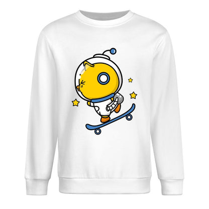 Front Patterned Long Sleeve TopSoftstyle Breathable