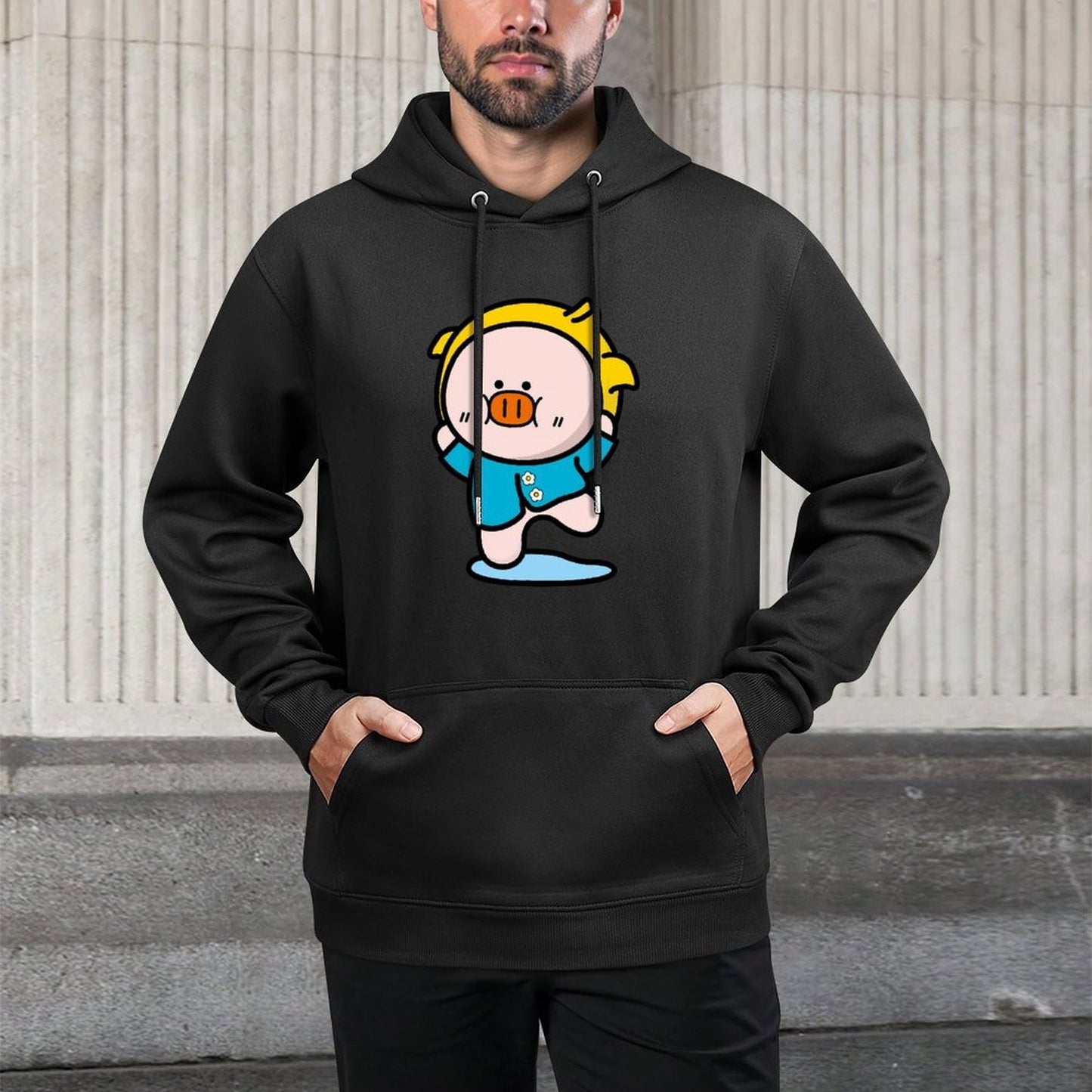 IPBR 250g Hooded Pocket Sweatshirt Front GraphicMen's Hooded  Sweatshirt4001116