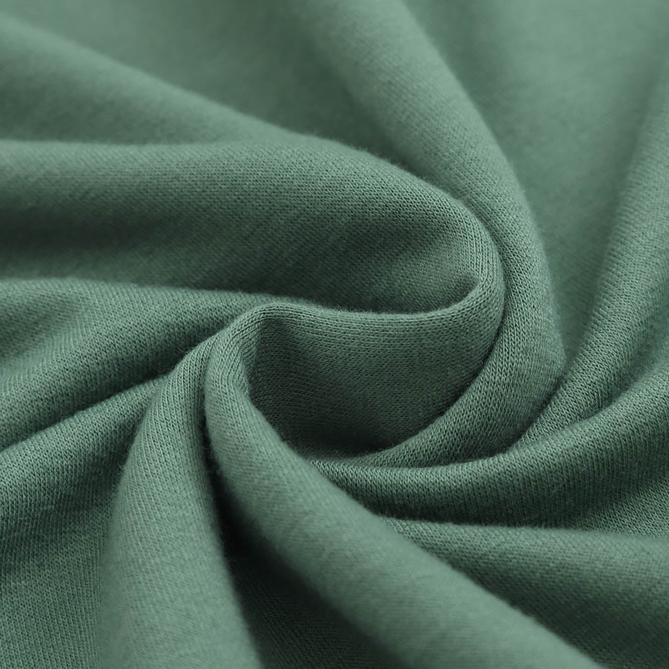 240g Crew Neck Sweatshirt - Gray-Green-back